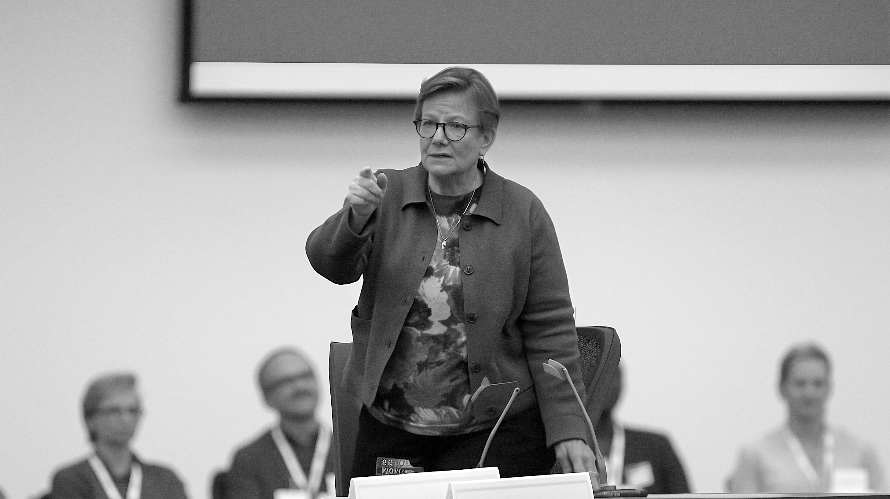 Jill E. Carter speaking at a conference
